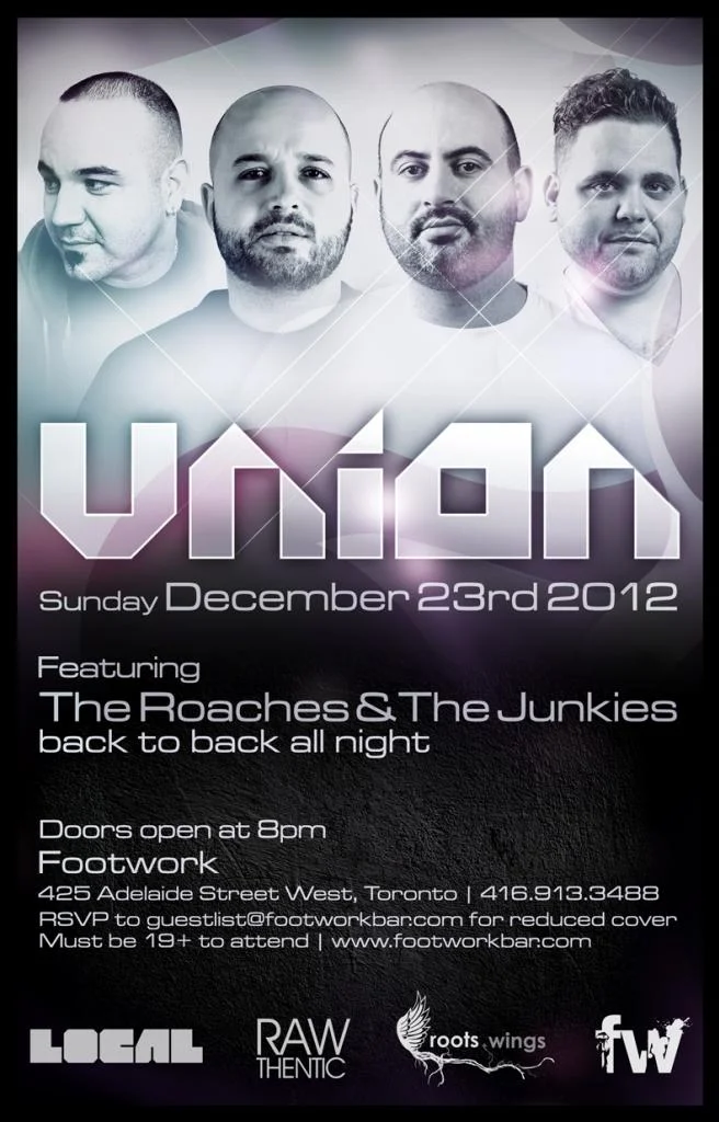 The Roaches & The Junkies B2B all night long.footwork toronto