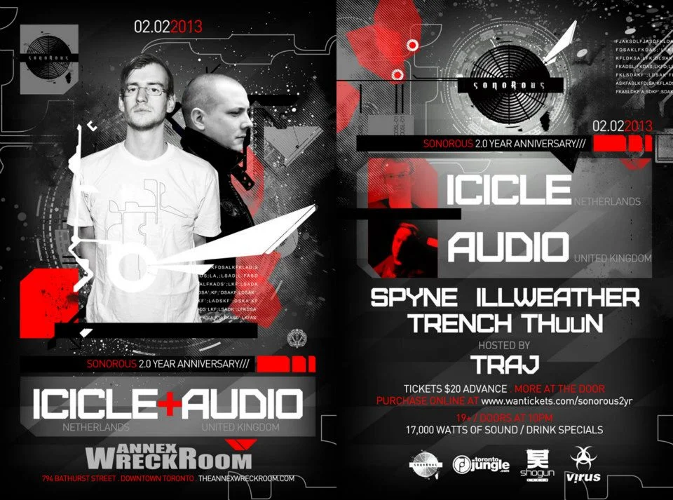 I cicle, Audio, Spyne, (40hz), ILLweather/Trench/THuuN annex wreckroom toronto