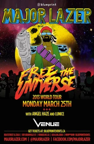 M ajor Lazer, Lunice, Angel Haze vancouver venue