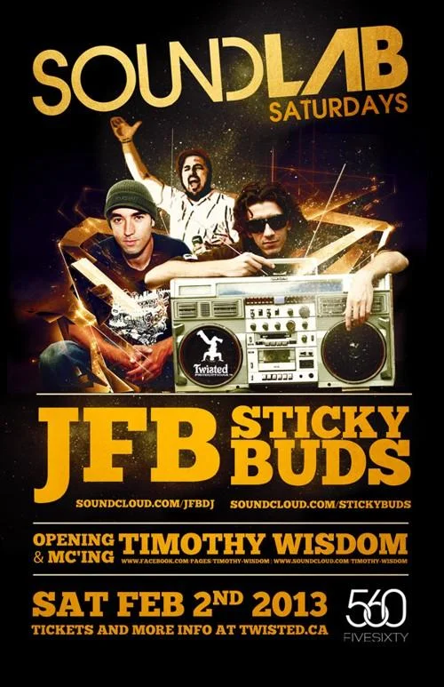 J FB, Stickybuds, Timothy Wisdom FIVE SIXTY Vancouver