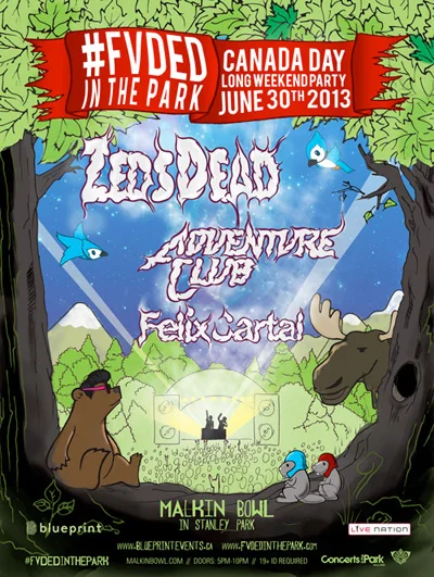 Zeds Dead, Adventure Club, Felix Cartal Malkin Bowl Stanley Park Vancouver