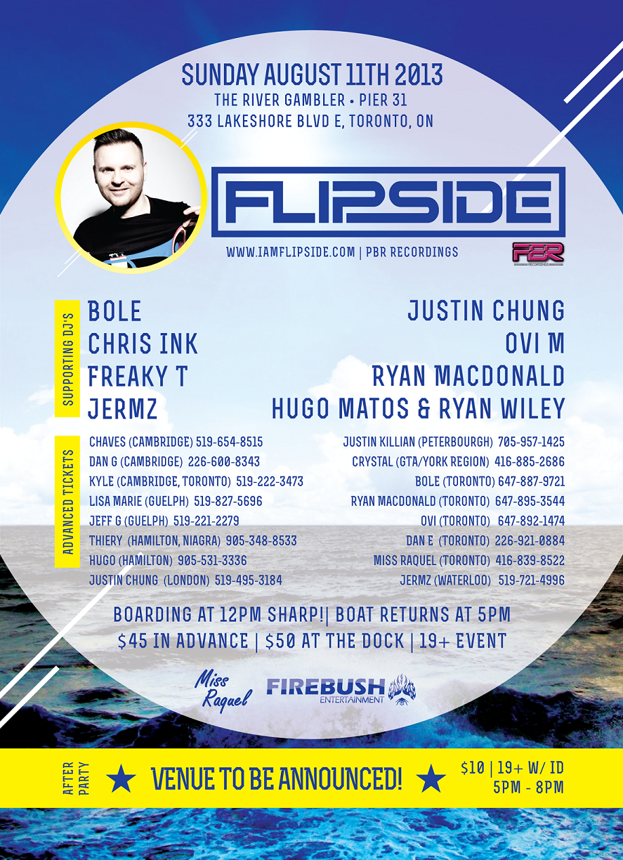 The Hot Boat Cruise 2013 ft M C Flipside, Ovi M, Chris Ink, Kid Nice, Freaky T, Justin Chung, Bole, Jermz, Hugo/Wiley