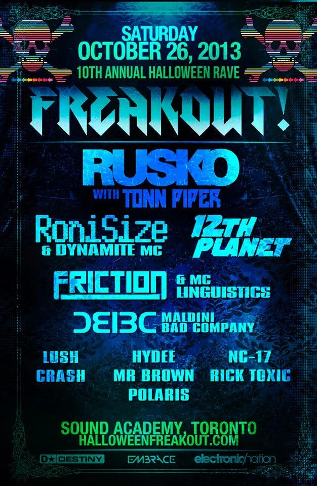 R usko, Roni Size, Dynamite MC, Tonn Piper Sound Academy Toronto