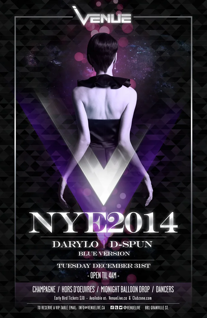 Darylo, D-Spin, Blue Version at Venue NYE 2014 Vancouver