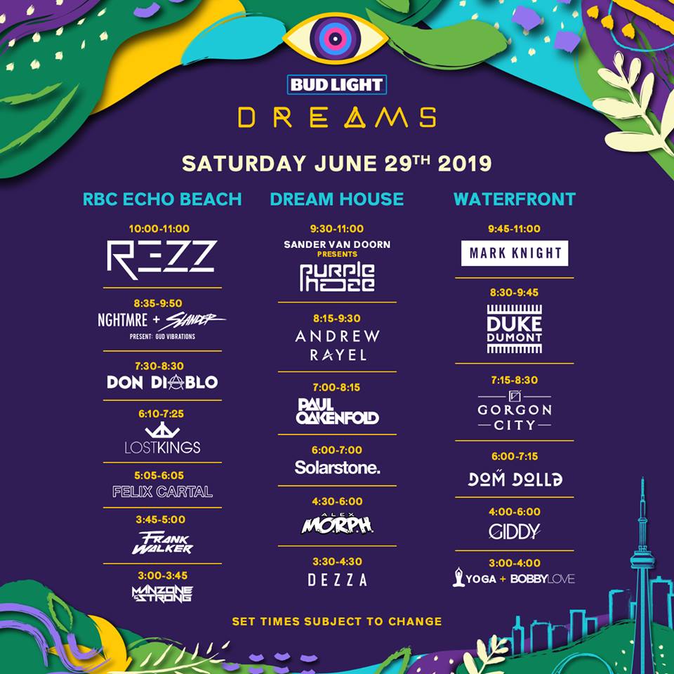 Bud Light Dreams Festival 2019 Edm Canada
