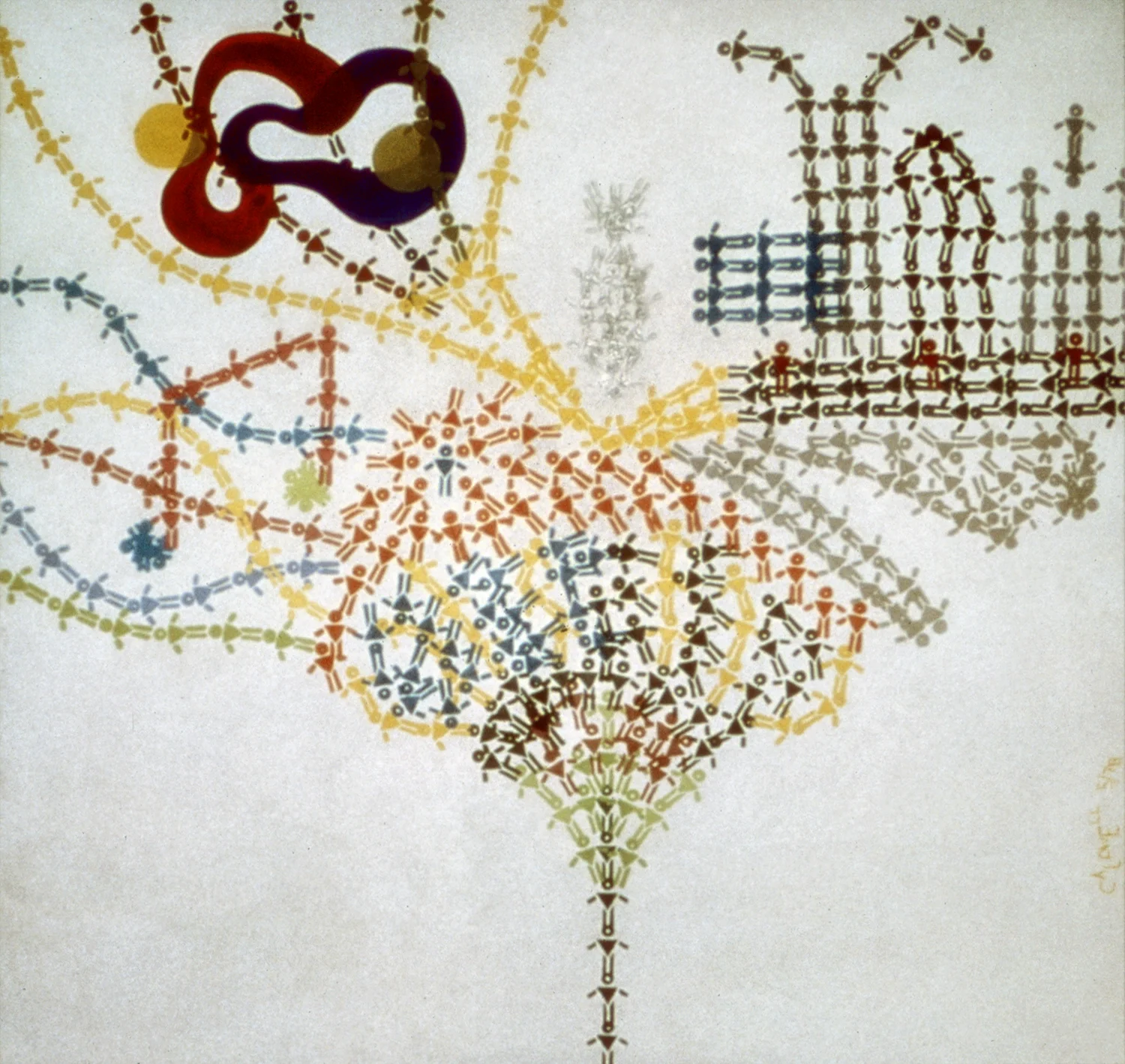 Ship of Fools, 1978, Acrylic on Canvas, 48 X 48 in.