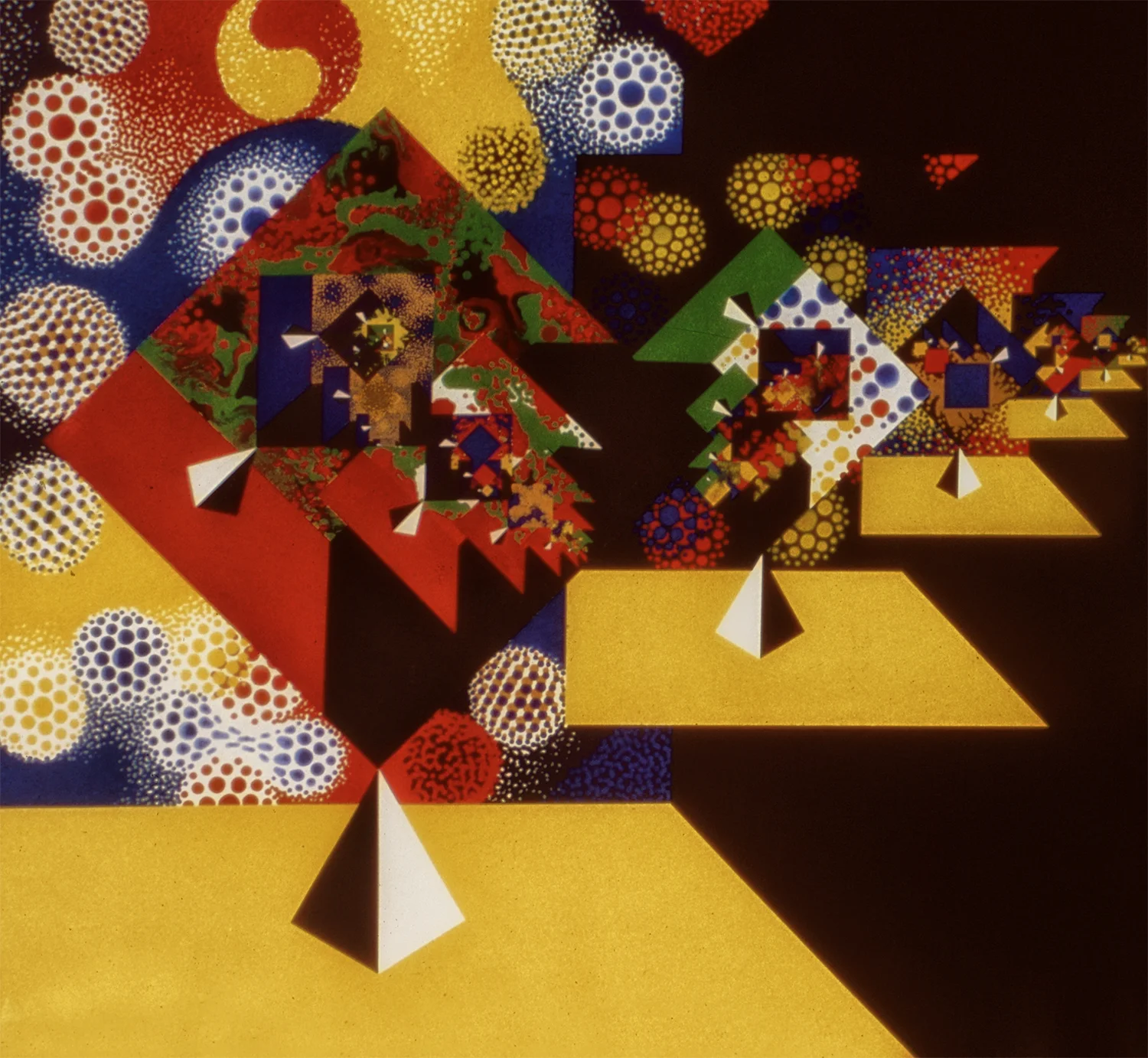 Celebration, 1978, Acrylic on Canvas, 66 X 66 in.