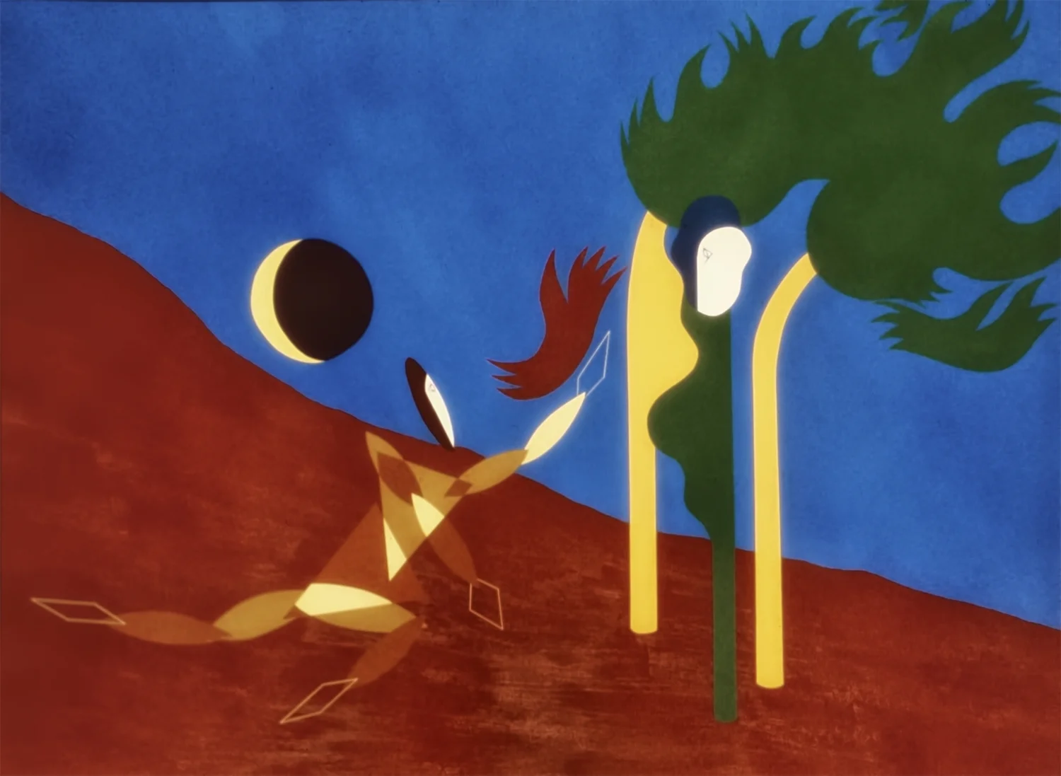 The Gift, 1978, Acrylic on Masonite, 36 X 48 in.