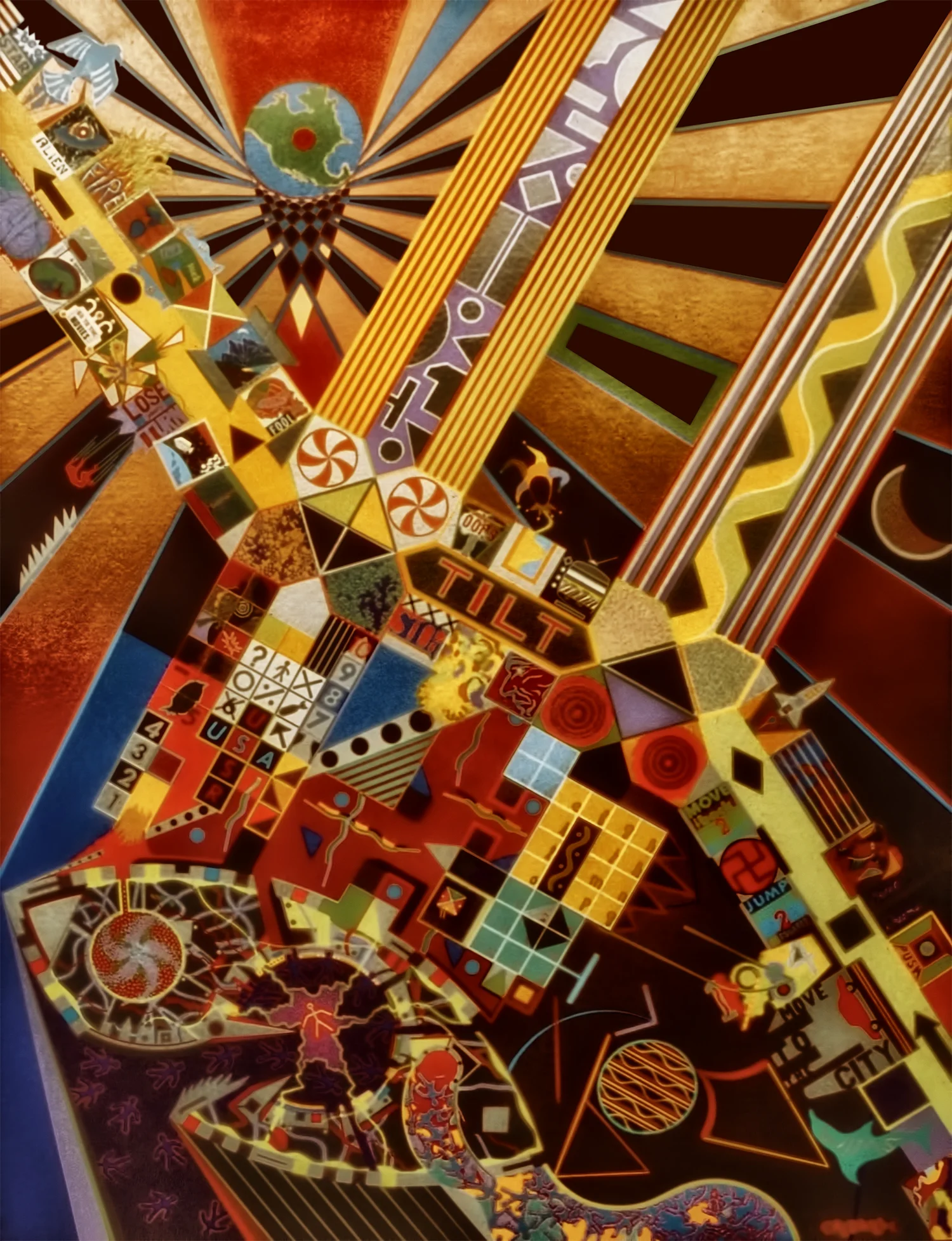 Tilt, 1983-1984, Acrylic on Canvas, 70 X 52 in.