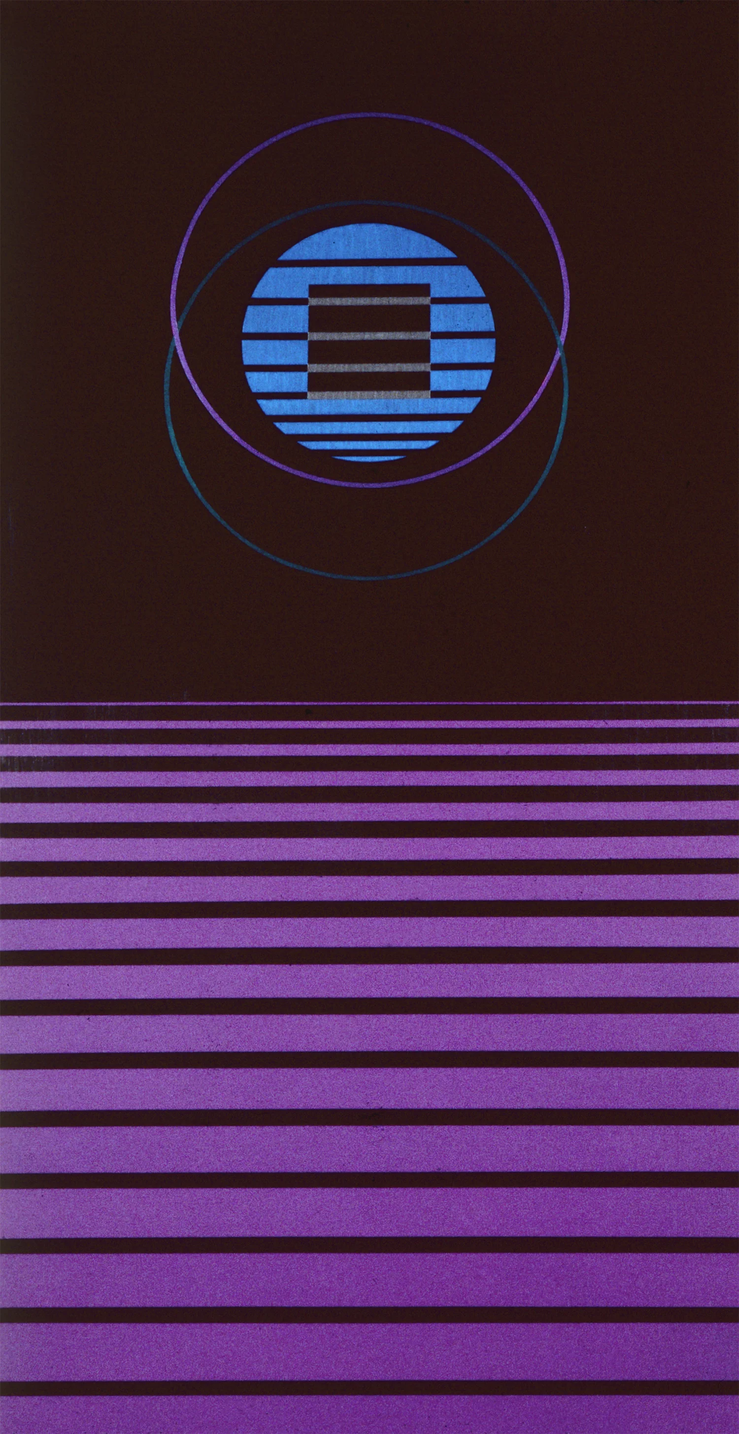 Binary, 1985, Acrylic on Masonite, 48 X 24 in.