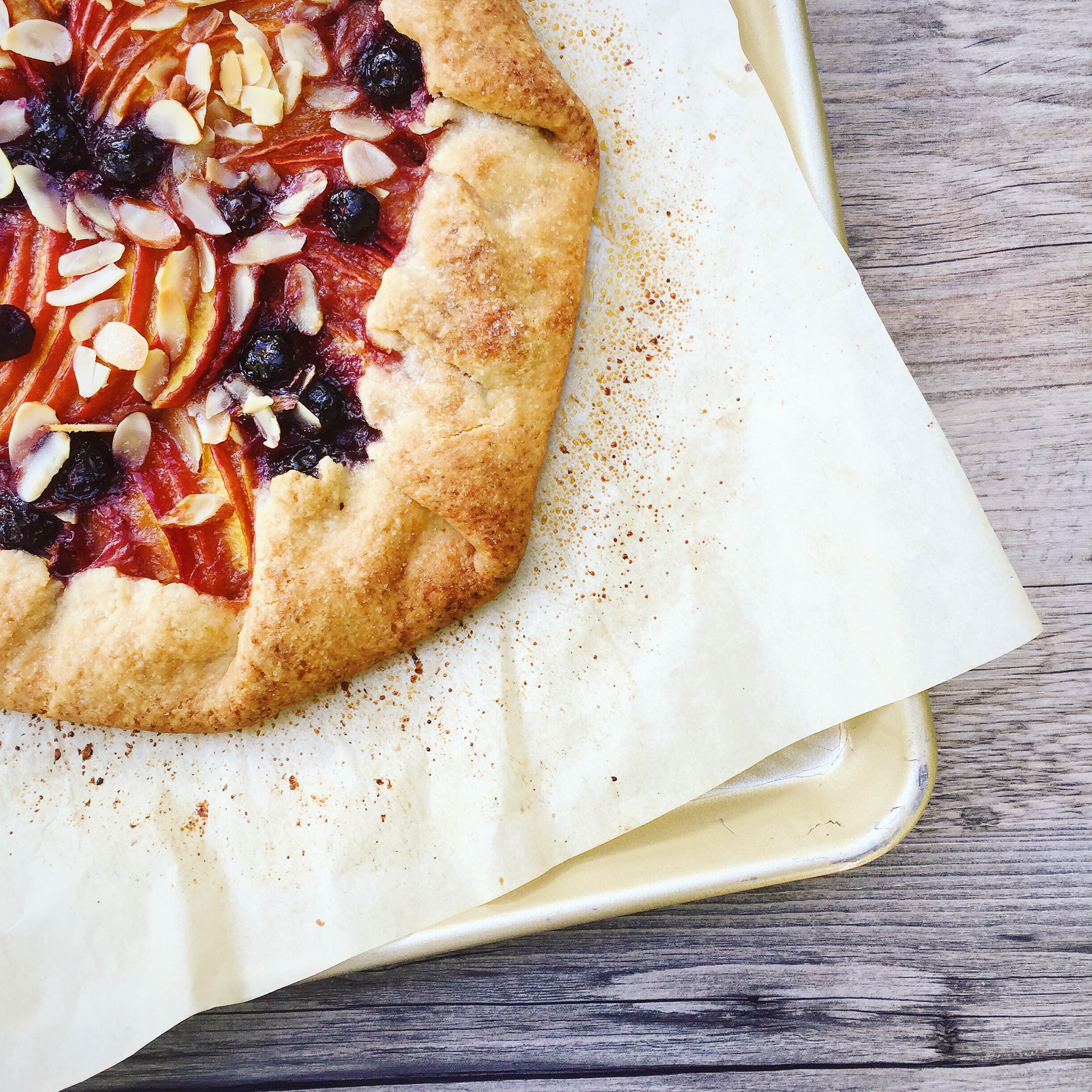 Nectarine Blueberry Galette | RafaellaSargi