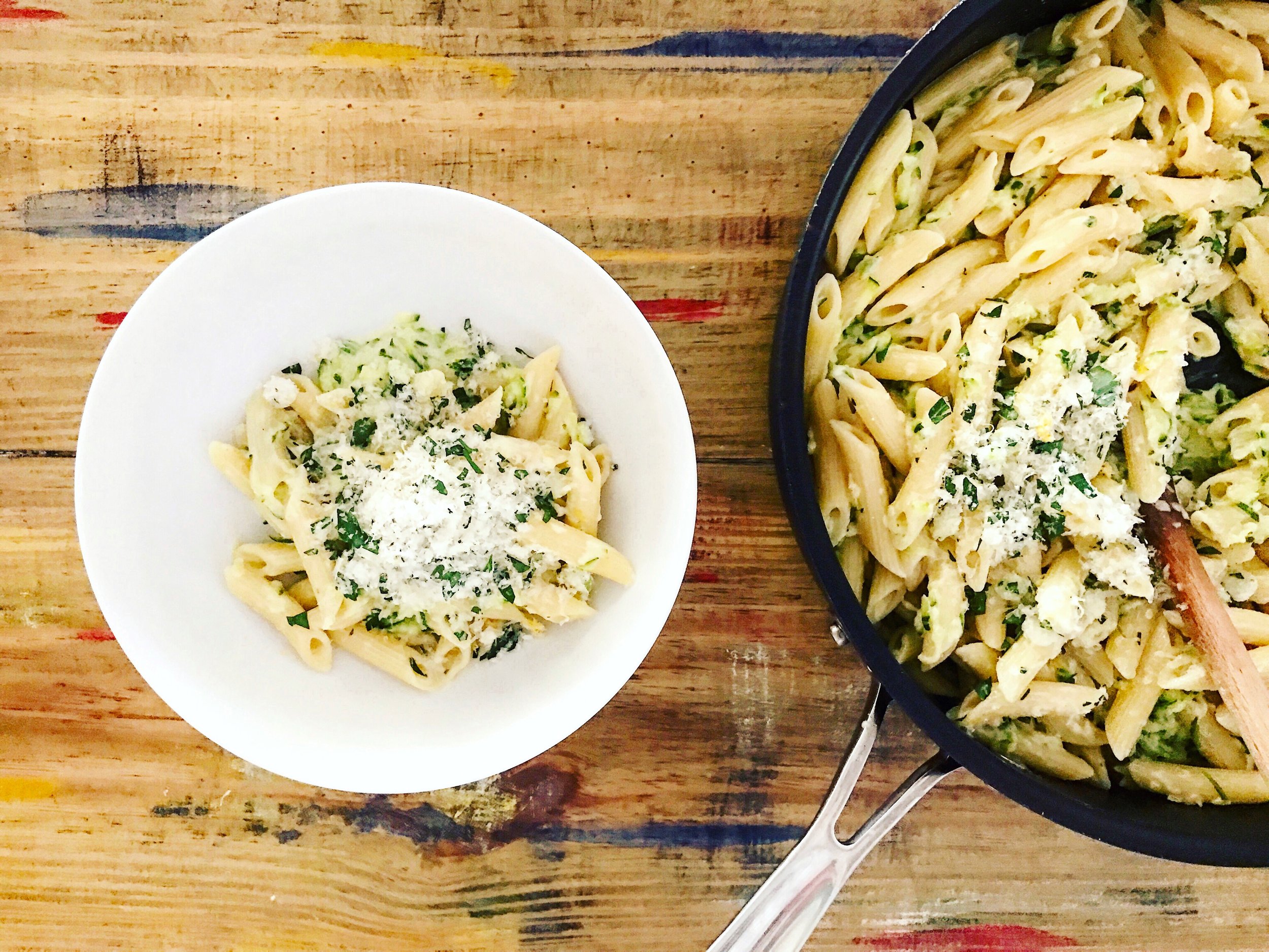 Creamy Zucchini Penne | RafaellaSargi.com