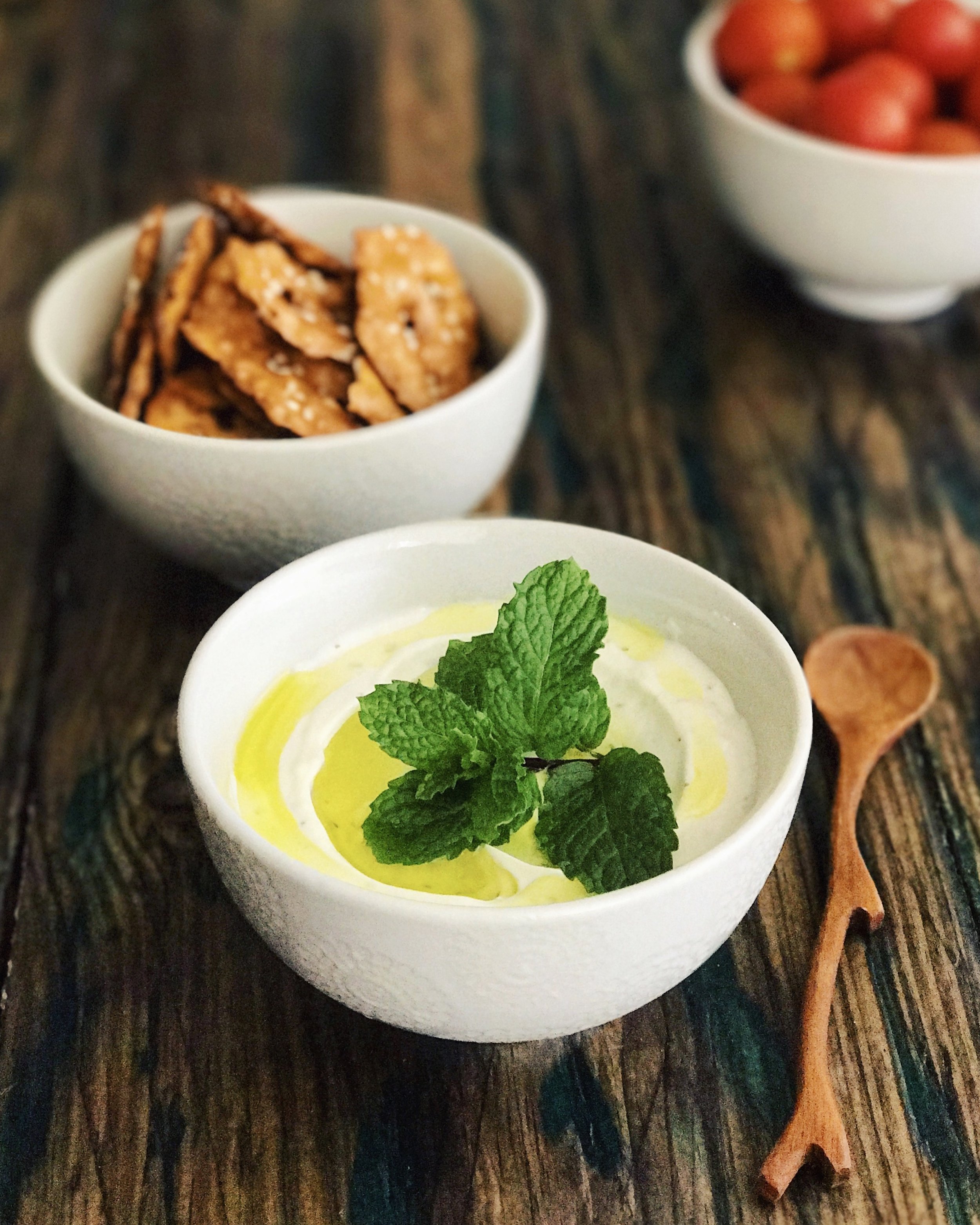 Labneh Garlic Dip — Rafaella