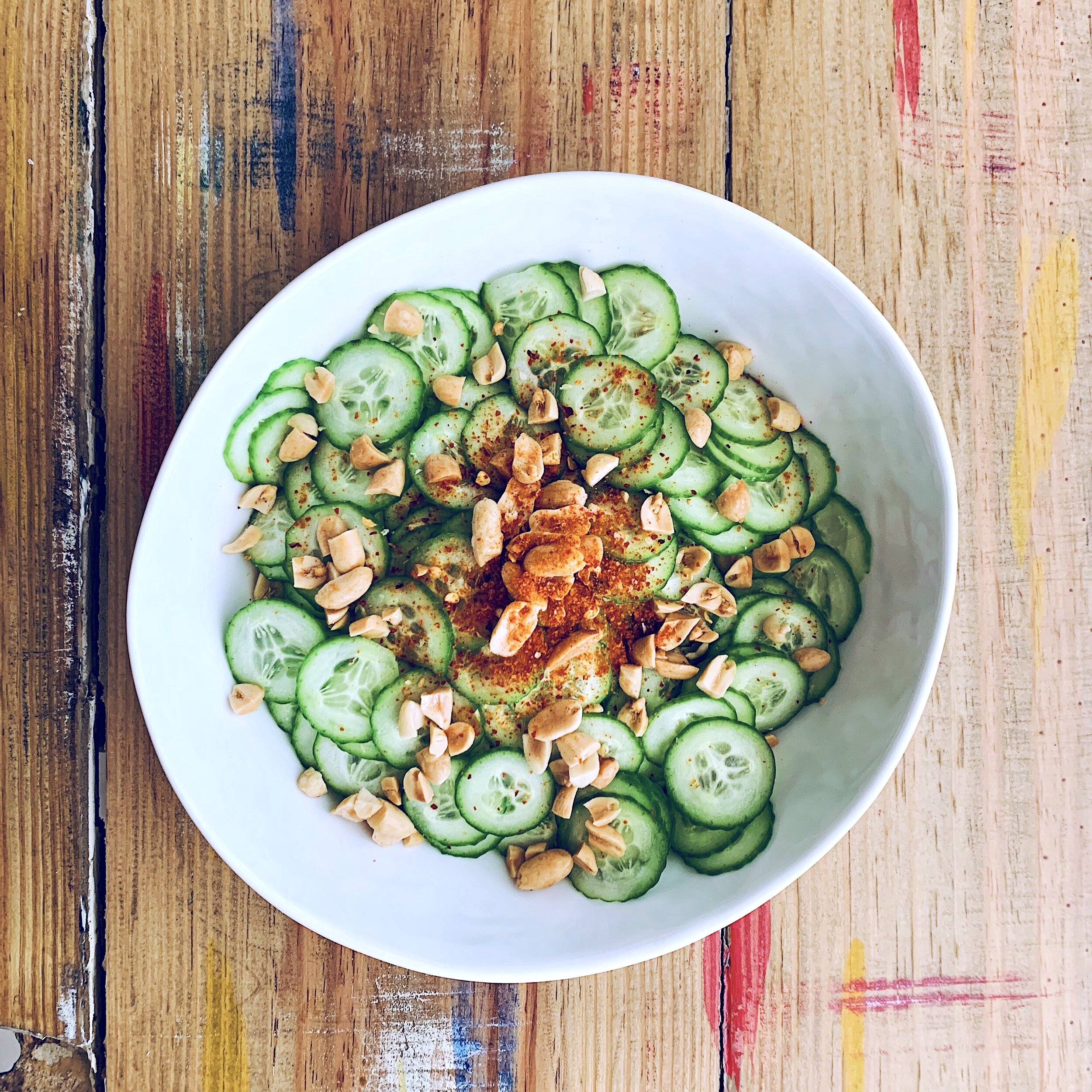 Cucumber Peanut Salad | RafaellaSargi.com