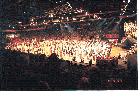 Attending the Nova Scotia International Tattoo.