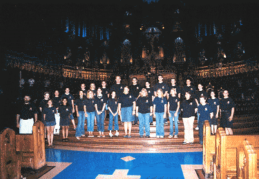 Performing at Notre Dame Basilica in Montreal.