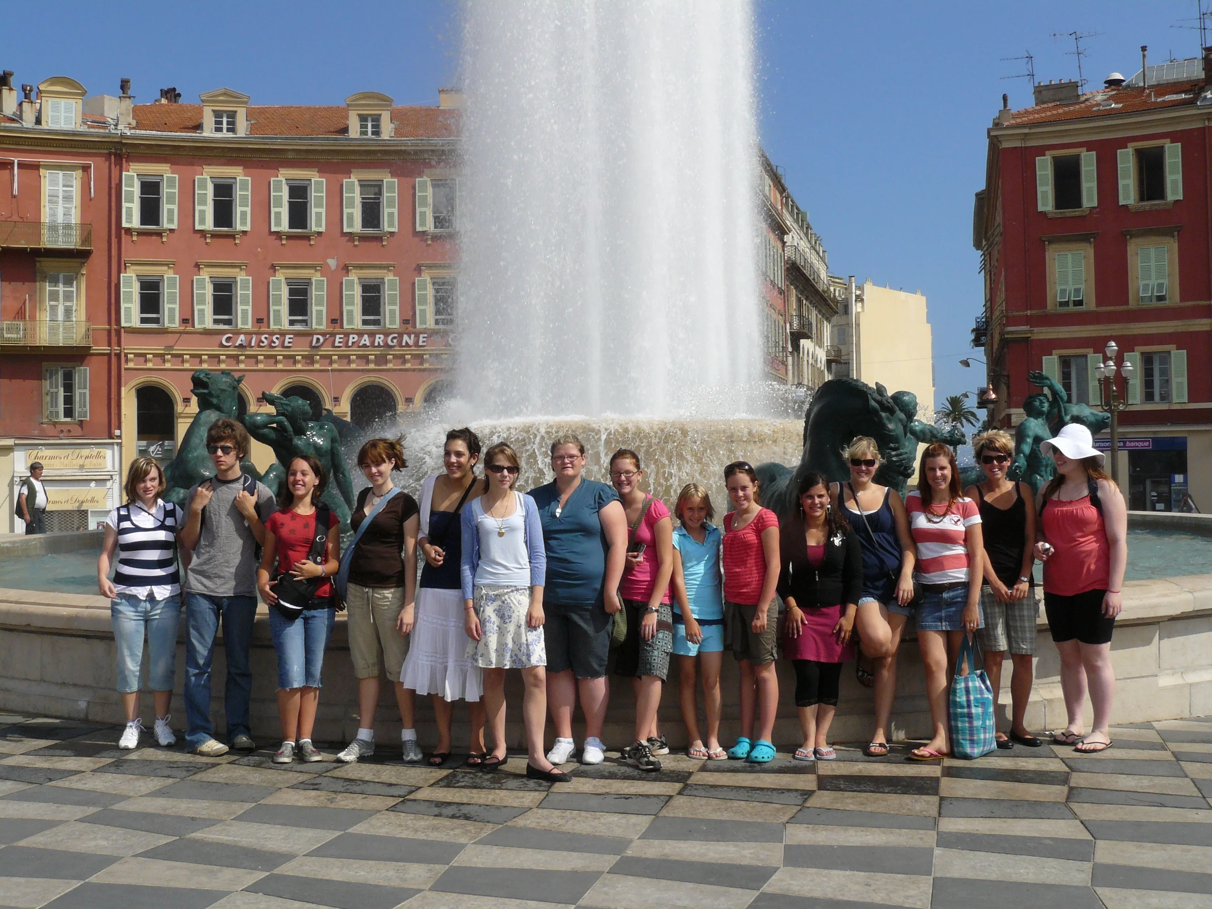 Touring the city of Nice, on the Mediterranean coast.