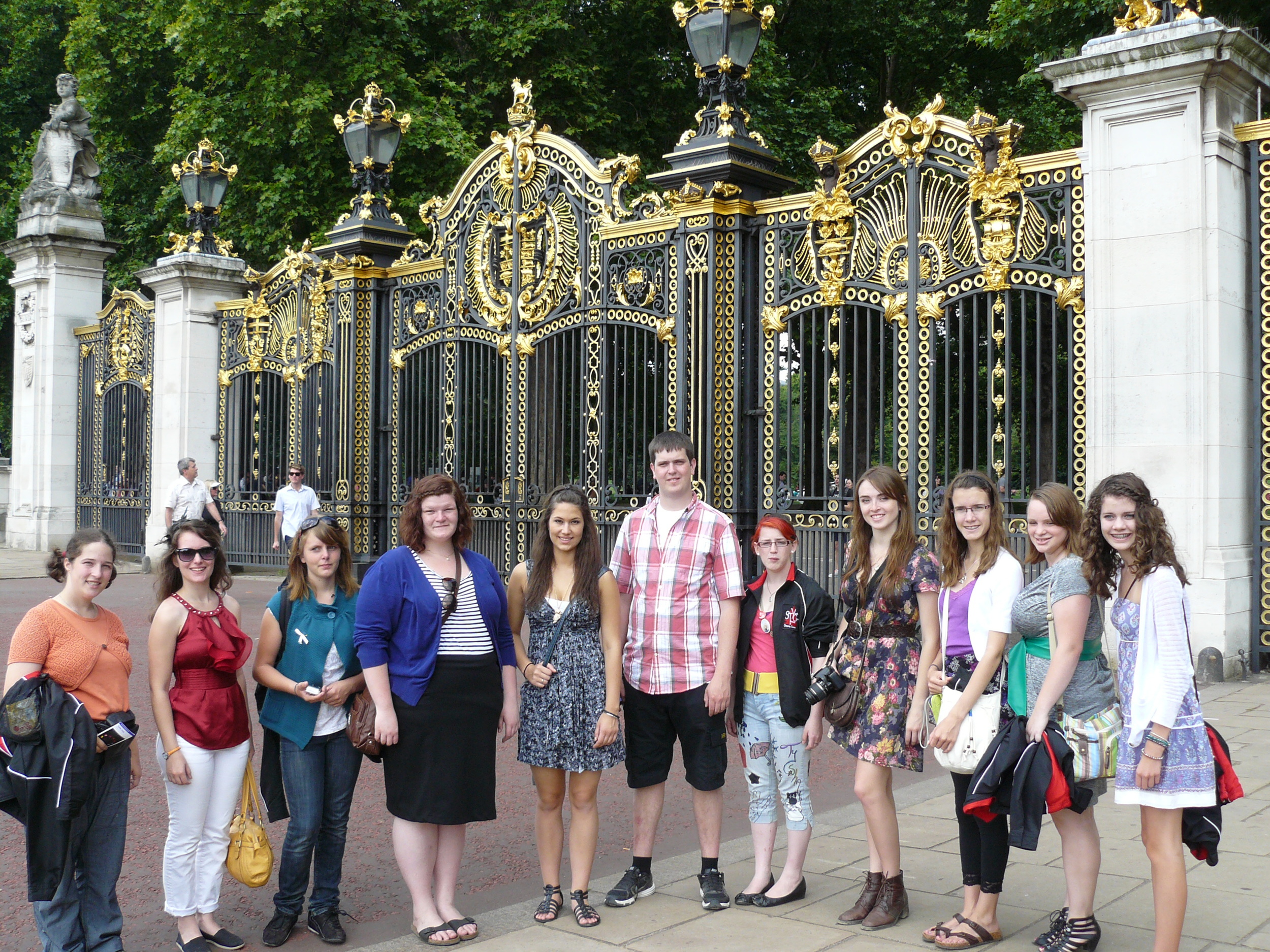  Outside the "Canada" gates beside Buckingham Palace, London 