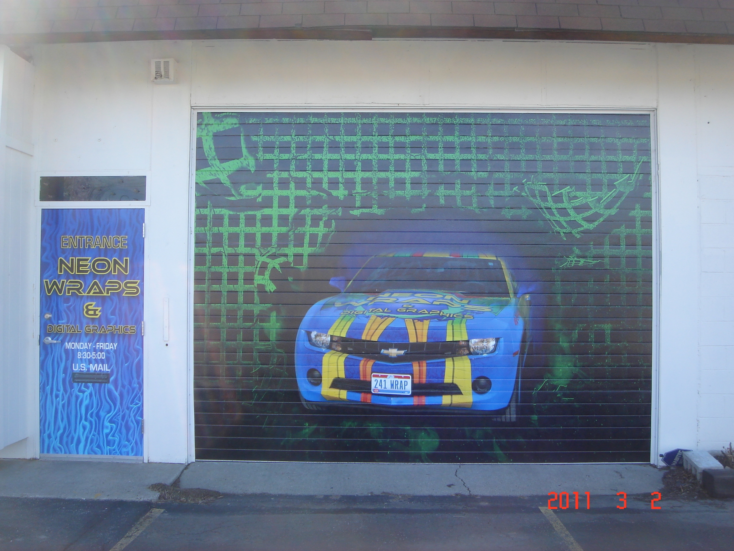 Digital Print Wrap on Garage Door