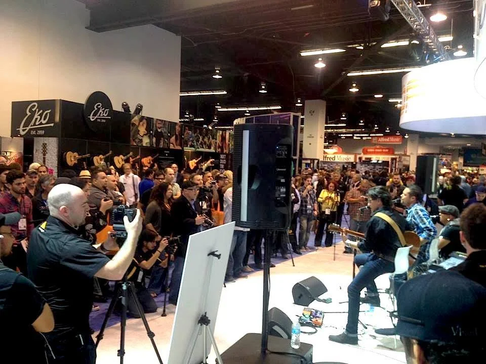 NAMM Show performing with Andy Vargas