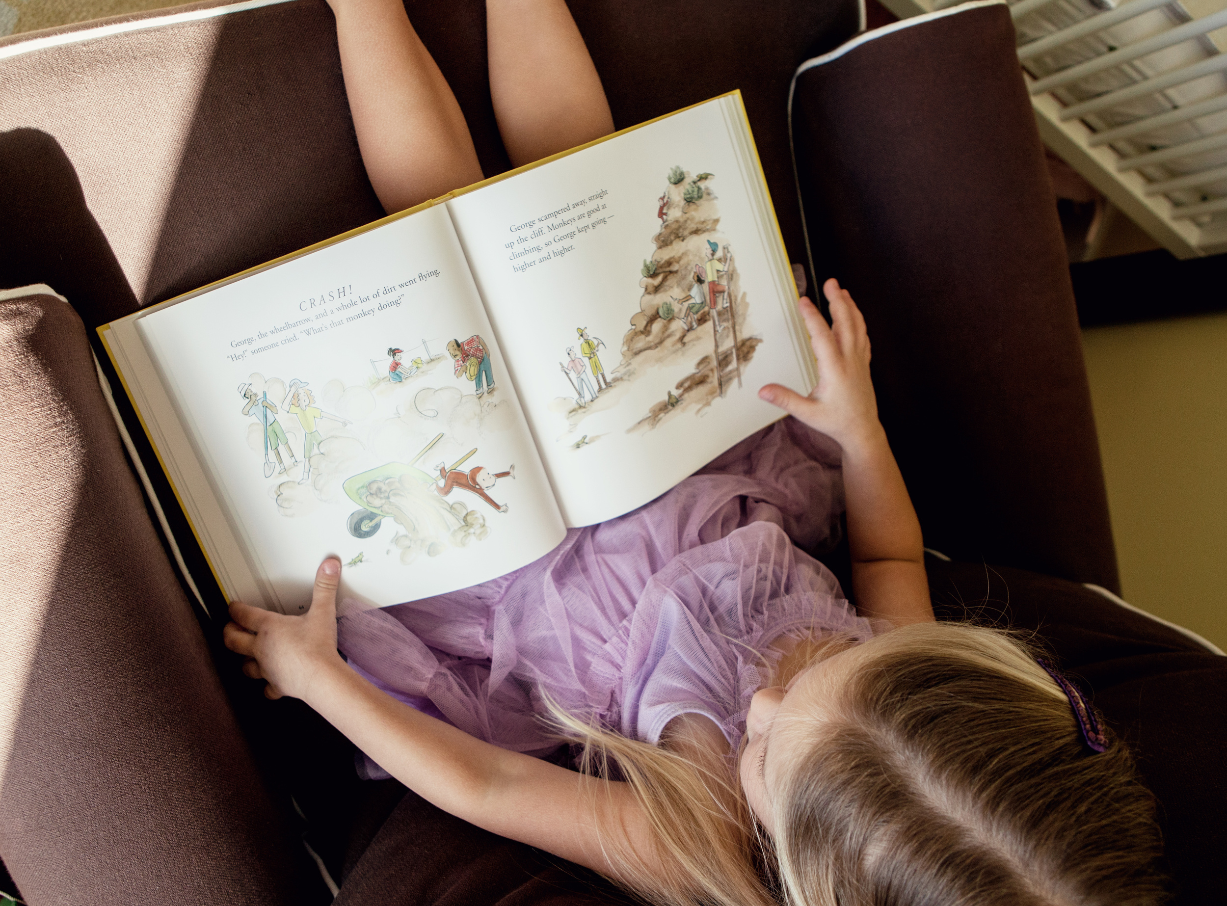 Reading Curious George, NYC