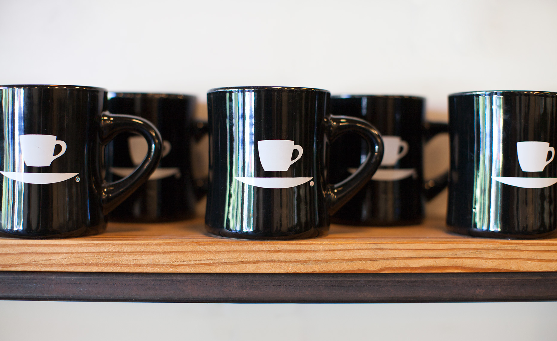 Ninth Street Espresso mugs, great diner shape. 