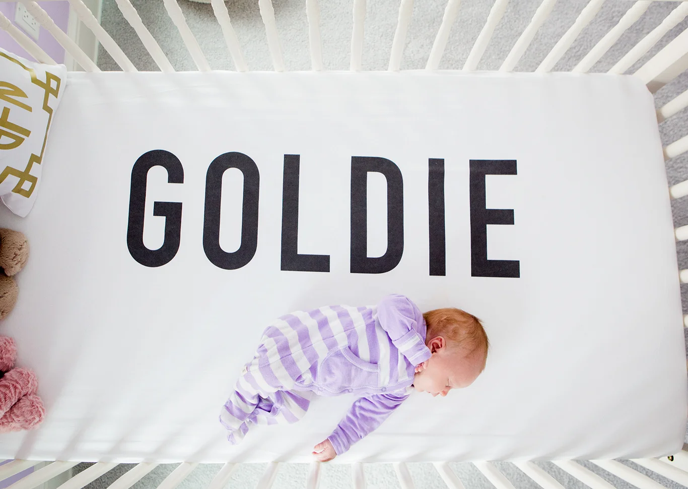 Can you die for this fabulous crib sheet from Little Woolf ?