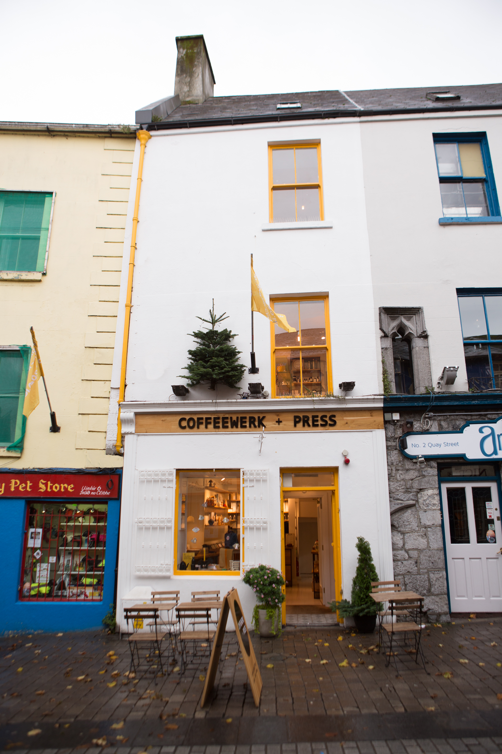 I knew I would love it just by looking at the logo and facade! Coffeewerk + Press, Galway, Ireland November 2015