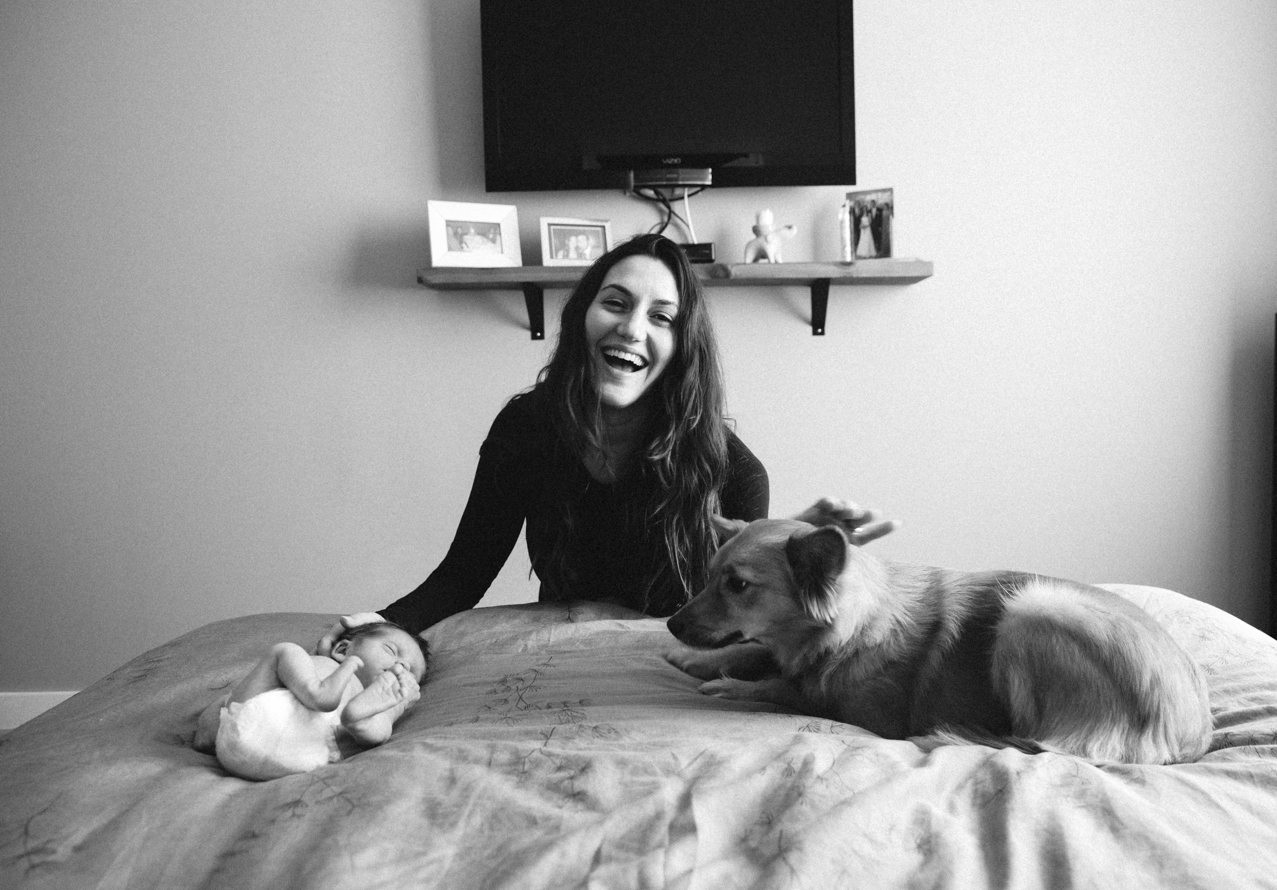 Introducing baby to pup can be stressful... or just hilarious! 