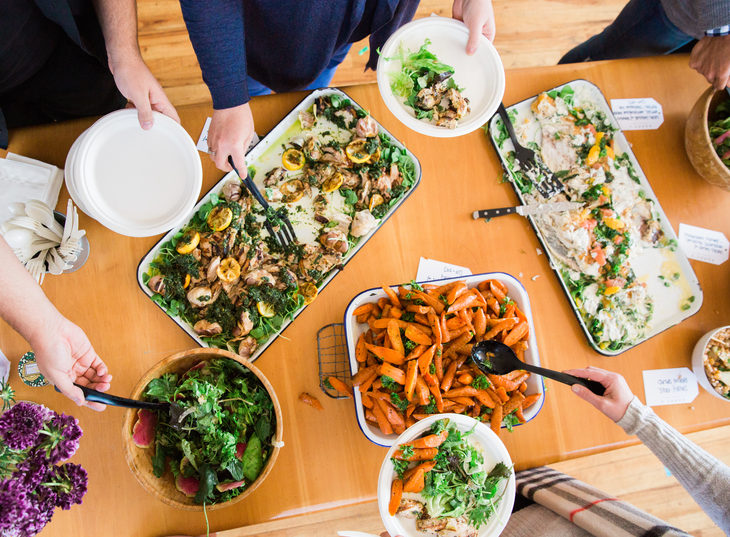 The food was divine as well! Catered by Poppy's in Brooklyn.