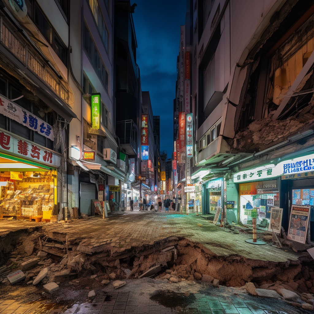 dahmichou1959_Akihabara_Tokyo_evening_earthquake_collapsed_buil_7f4a3b09-c5dd-4562-850f-c45e33e3ad0a.png