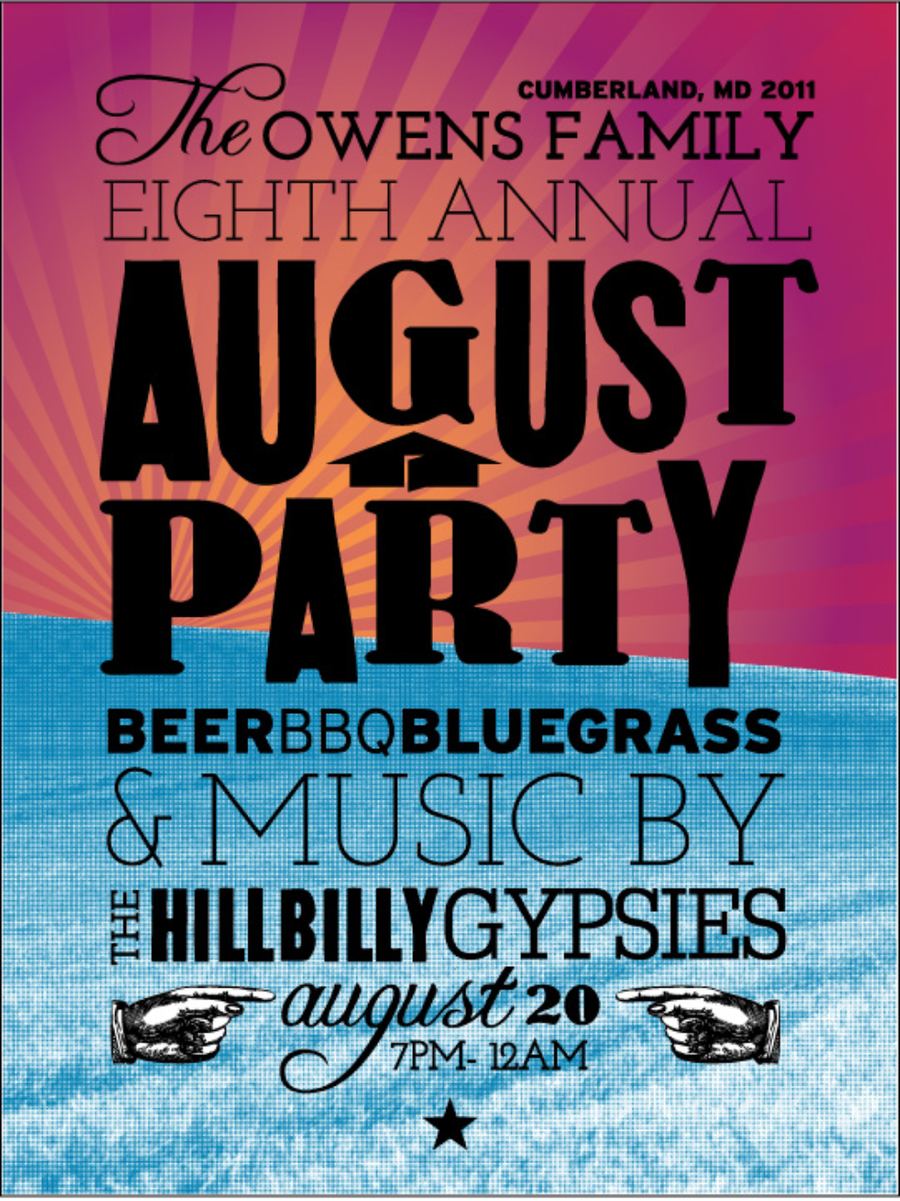 Private party invitation, 2011