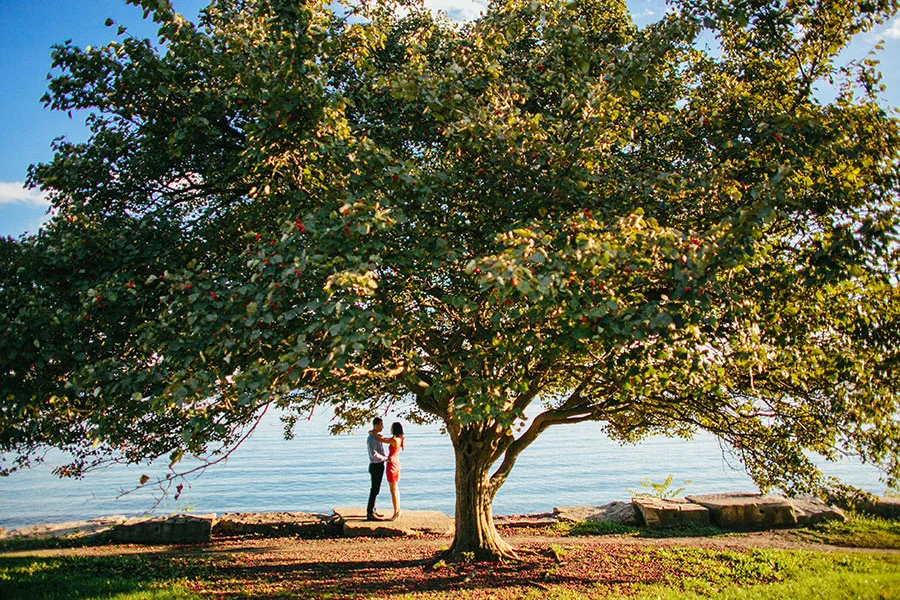 ERIC & JOANN ENGAGED AT PROMONTORY POINT