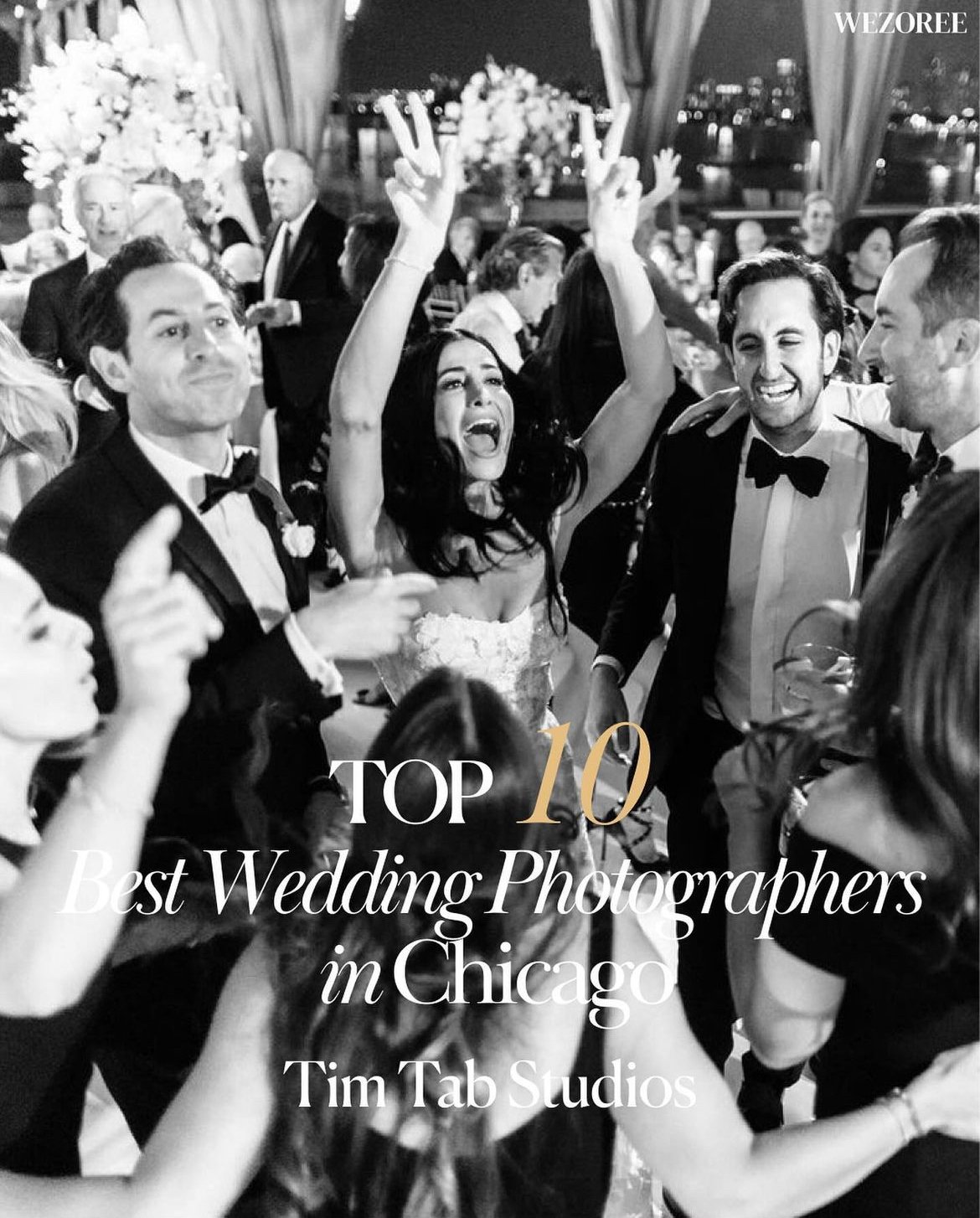 Tim Tab is named Top 10 wedding photographers in Chicago