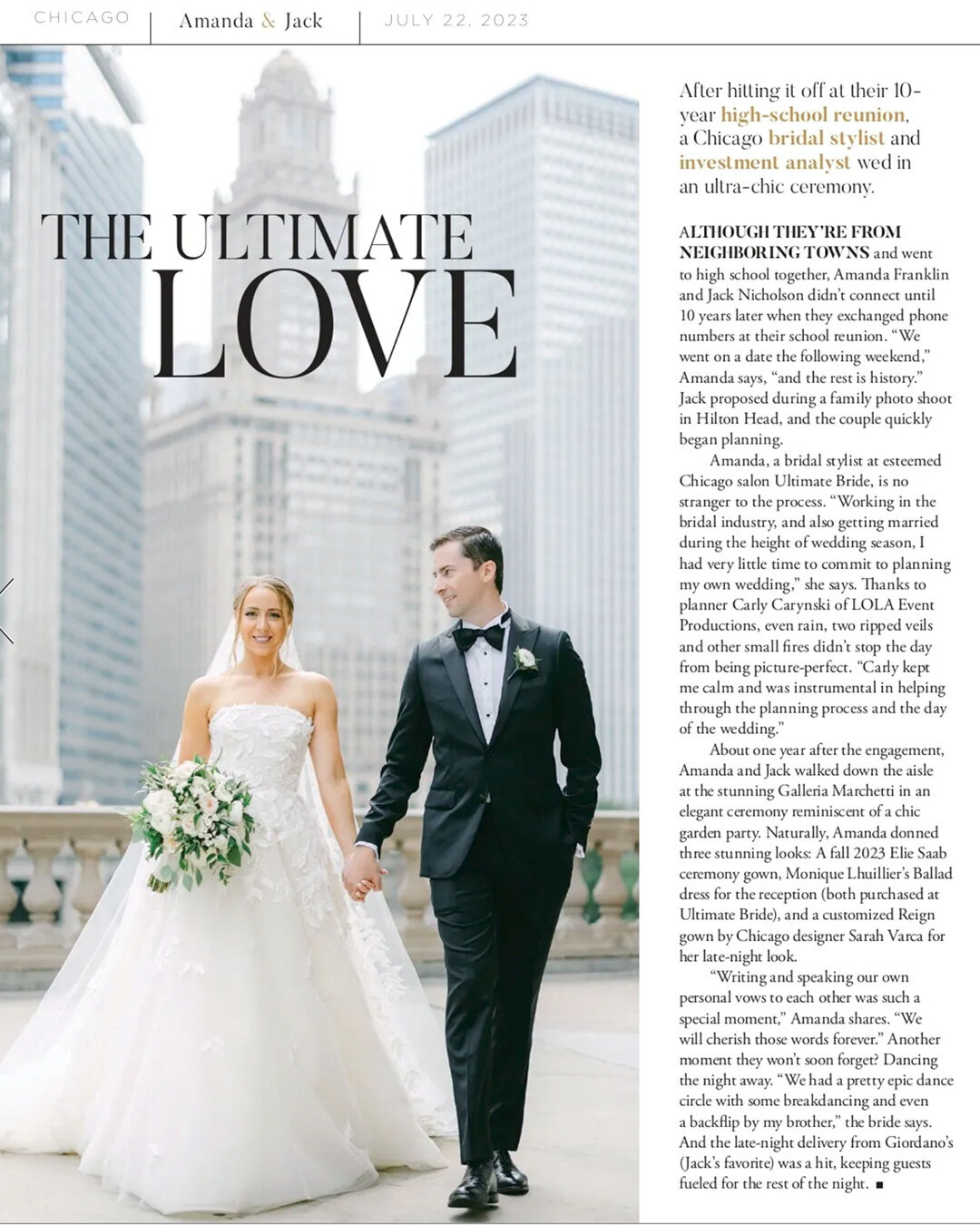 I'm beyond thrilled to see Amanda &amp; Jack's wedding in the latest @modluxweddingschi edition. There is still so much I need to share from this amazing day! 

@lolaeventpros 
@lolacarlyc 
@wildlightfilms
@galleriamarchetti
@bsansostiartistry
@ultim