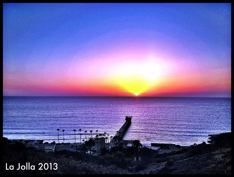 Photo: stunning La Jolla sunset