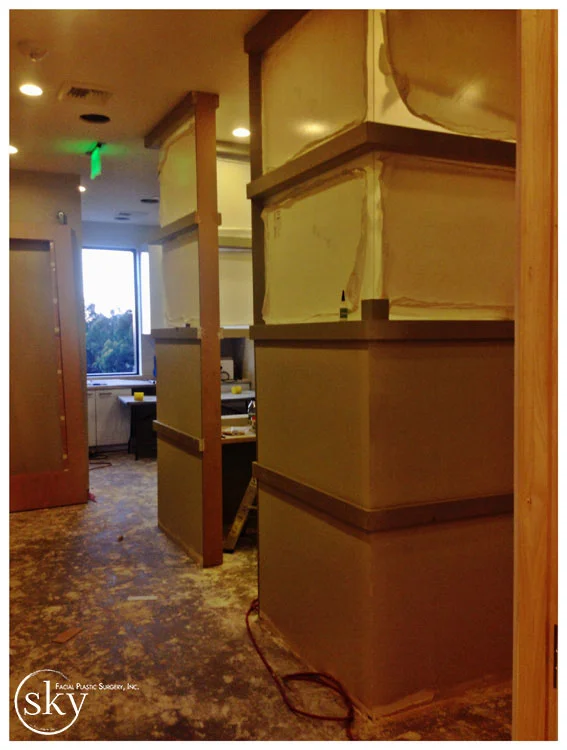 PHOTO: The walls of the assistant station.