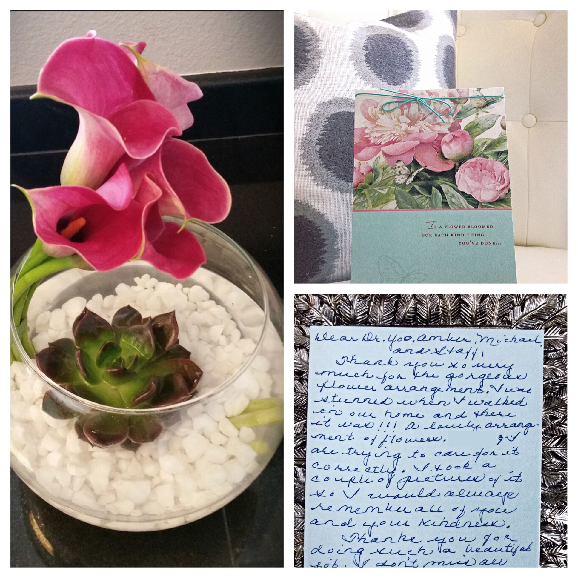 PHOTO: Thank you card from patient.