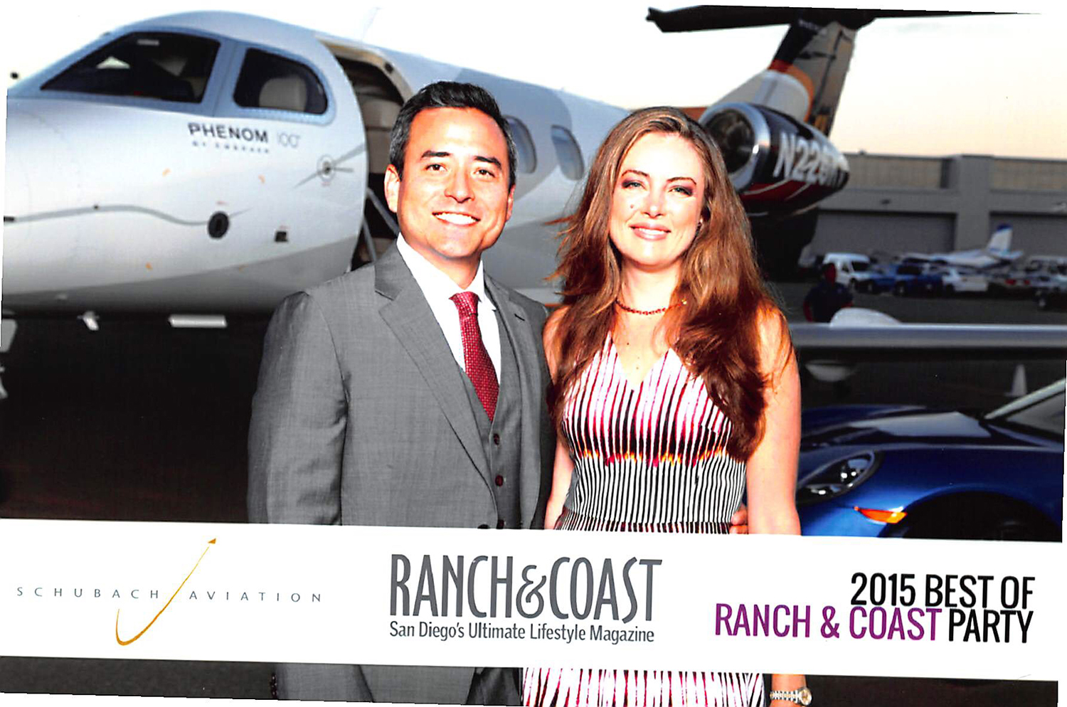 PHOTO: Dr. Yoo and Amber on the red carpet at Ranch & Coast Magazine's Best of San Diego party.