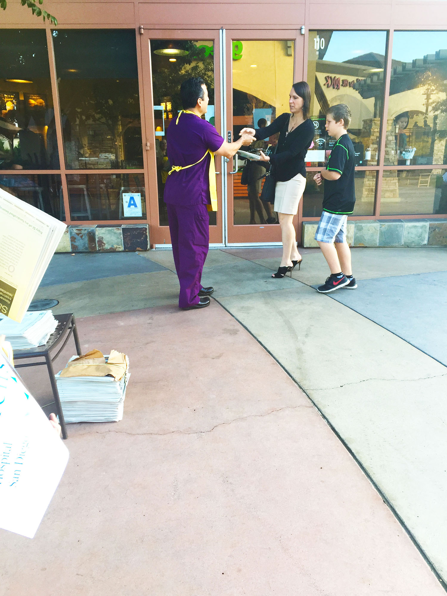 PHOTO: Sirius K. Yoo, M.D. volunteering for Rady Children's Hospital in 4S Ranch, San Diego.