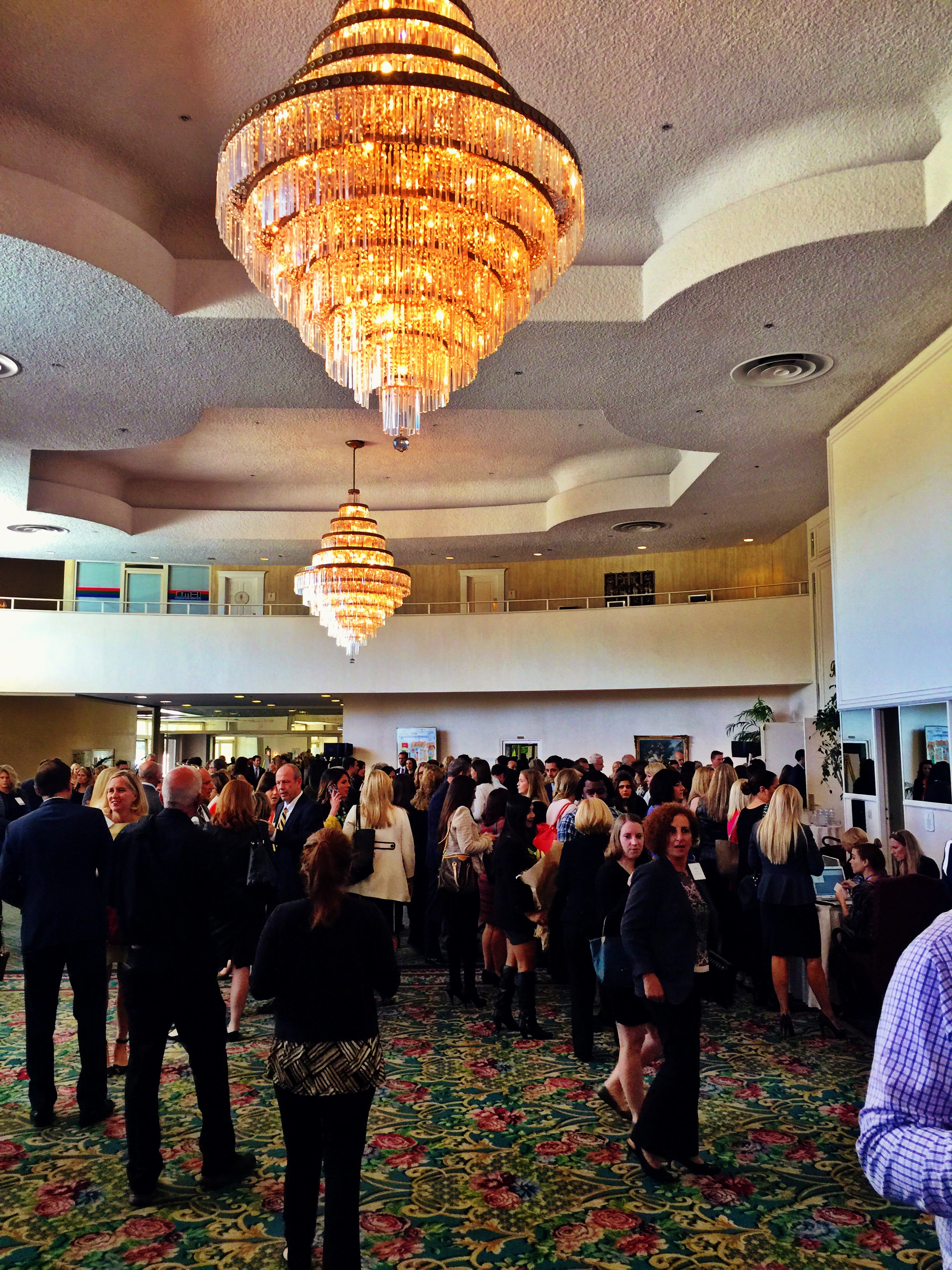  Guests mingling in the lobby 