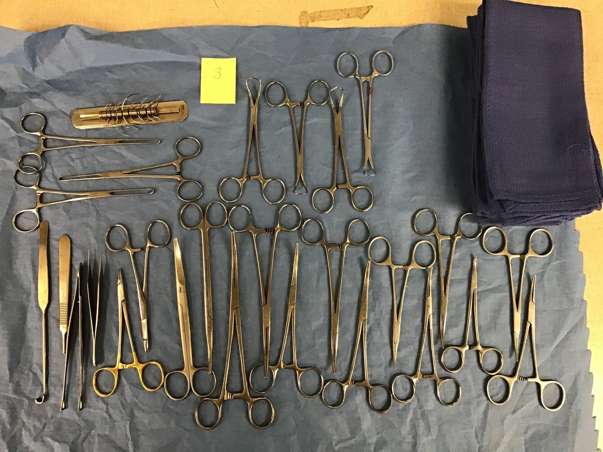 SOLD 250.00 General Surgery and Spay Instrument Packs — Used Vet