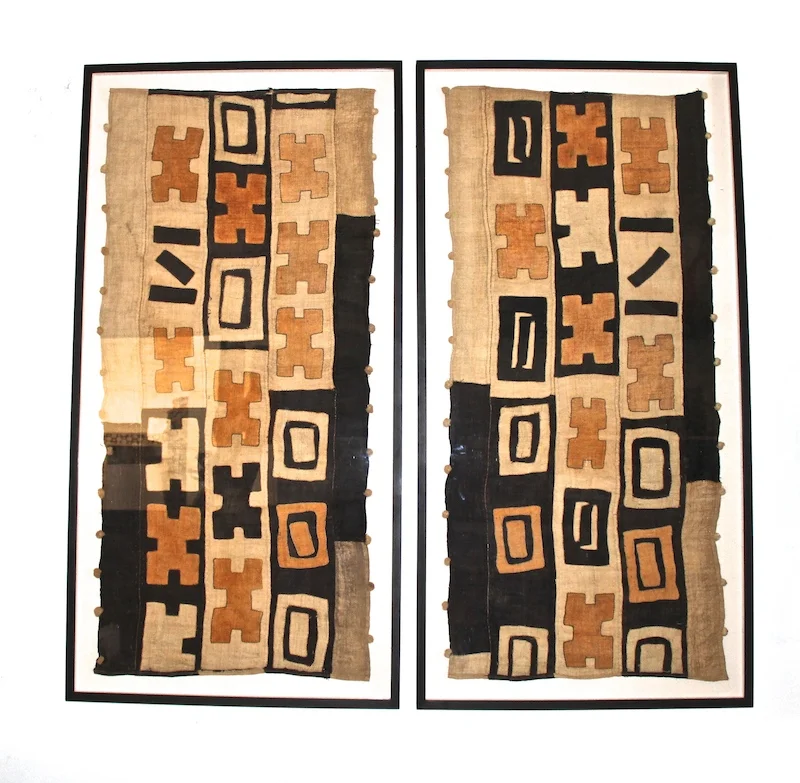 Vintage Kuba Cloth Framed
29×57 each
AF141AA