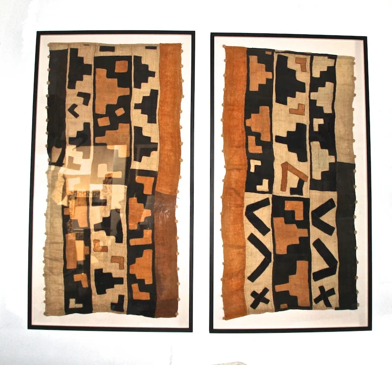 Vintage Kuba Cloth Framed
32×59h each
AF142AA