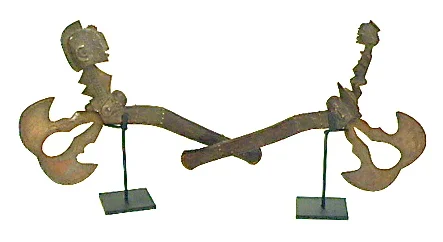 Ceremonial Hatchet w/Carved Wood Handle
Tulu Tribe, DNRC
AF085