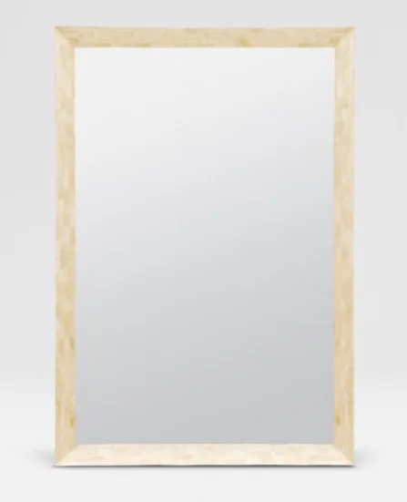 Rectangular Clamstone Mirror