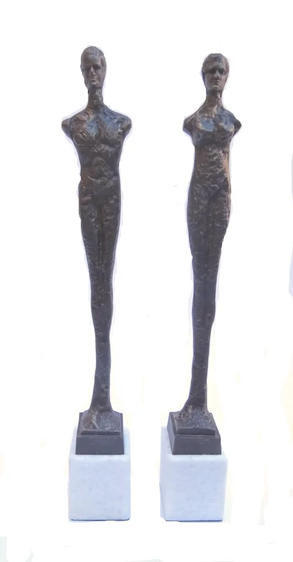 PAIR OF CONTEMPO STATUES