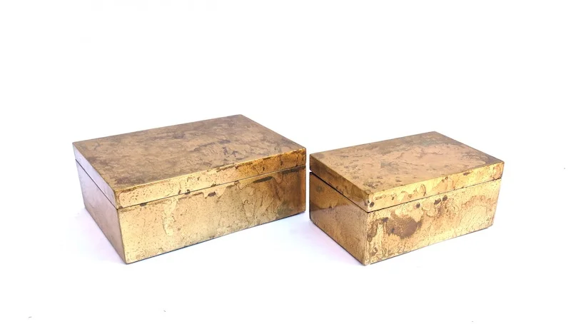 Gold Leaf Box 9x6x4h GV7.20043 11x8x4h GV7.20042