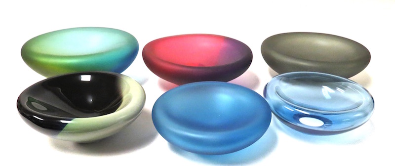 Glass Cell Bowl, 12dx4.5"h TS025 12dx4"h TS022 12dx4"h TS018 10dx4"h TS021 9dx3.5"h TS020