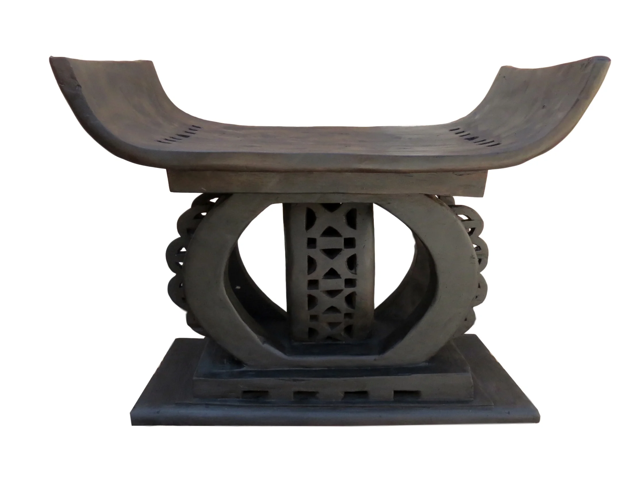 Large Asante Stool, Ghana 31x15.5x26"h AF171
